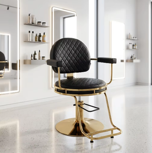 Simple and High-grade Reclining Rotating and Lifting Hydraulic Men's Shaving Chair <b>Stool</b> - Product Image 2