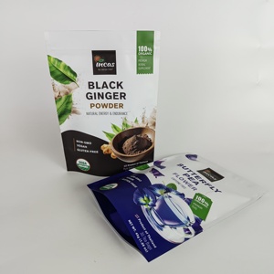 Resealable Ziplock Food Smell Proof Aluminum Foil Plastic Packaging Custom Printing Stand up <b>Pouch</b> for Powder - Product Image 6