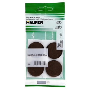 Feltro Adesivo 0/35 mm. Confezione blister da 4 pezzi Marrone - Product Image 1