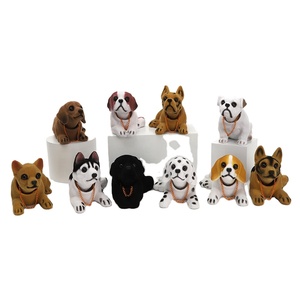 Super mignon tête secouant la tête résine <span class=keywords><strong>chien</strong></span> chiot Type Auto <span class=keywords><strong>voiture</strong></span> SUV intérieur tableau de bord décoration accessoires ornement - Product Image 1