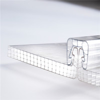 Feuille de polycarbonate U Lock pour toit de mur de maison verte Épaisseur standard Fabricant de plastique Fournisseurs