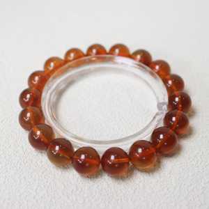 手作りポリッシュジェムストーンクリスタルアンバーブレスレットクリスタルブレスレットビーズクリスタルジュエリー美容ギフト化石樹脂 - Product Image 5