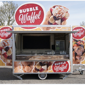 Camión de Comida Móvil con Cocina Completa, Remolque de Helados Carte D'or, Camioneta de Comida, Carrito de Snacks, Donuts, Hot Dogs y Papas Fritas, Totalmente Equipado - Product Image 6