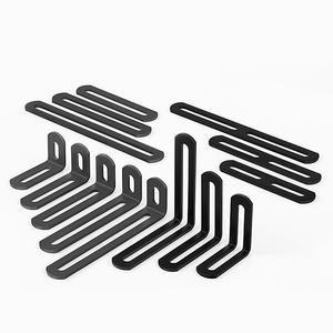 Soporte de Estante de Ángulo Ajustable Largo, Diseño en Forma de L de Doble Cabeza Móvil, Conector de Fijación de Ángulo Recto de 90 Grados - Product Image 4