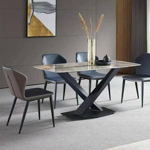 Nuevos Modelos de Juego de Comedor de Lujo Mesa y Sillas Modernas Mesa de Reuniones con Sillas a la Venta - Product Image 1
