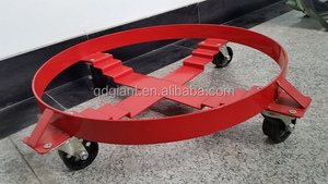 Carretilla para bidones de aceite de alta resistencia con ruedas giratorias y estructura de acero para talleres y garajes - Product Image 4