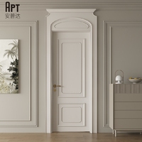 Portes intérieures/extérieures en polymère moderne et en bois massif APT, surface finie imperméable pour usage domestique et commercial