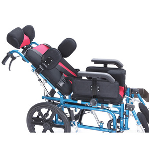 Silla de Ruedas JianLian para Niños con Parálisis Cerebral, Respaldo Alto Reclinable, Silla de Ruedas para Discapacitados con Reposacabezas Ajustable - Product Image 4
