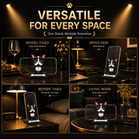Penyangga Ponsel Premium French Bulldog, Soporte Para Movil, Ornamen Meja PVC yang Stabil, Tempat Ponsel untuk Rumah, Ruang Kerja, Toko Hadiah