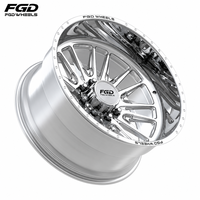 Jantes de camion FGD forgées de 24 à 30 pouces, concaves et profondes, avec enjoliveurs flottants, finition polie, PCD 8x170/180 pour F-250/F-350 Super