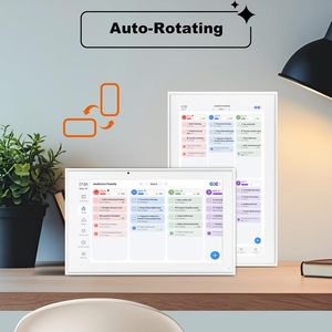 Calendario Digitale da Parete 10.1 Pollici Touchscreen con Grafico delle Attività e <span class=keywords><strong>Orari</strong></span> Familiari Full HD 1080P, Montaggio a Parete Incluso, Bianco - Product Image 5