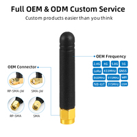 Antenne en caoutchouc 2,4 GHz 3dBi avec connecteur droit SMA, omnidirectionnelle, 50 ohms, gain élevé pour routeur WiFi, personnalisable