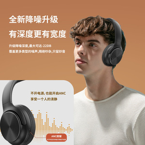 Audífonos Bluetooth Akz 1003 Over-Ear con Cancelación de Ruido ANC, Batería de Larga Duración, Diseño Plegable para Viajes - Product Image 4