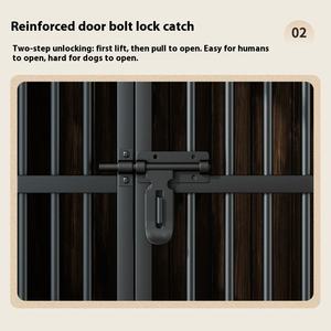 Luxus-Hunde villa aus Holz mit geräumigem oberem Regal zur Aufbewahrung von Haustieren mit Tabletts til Toilette Hunde kiste Pet House <span class=keywords><strong>Bed</strong></span> - Product Image 4