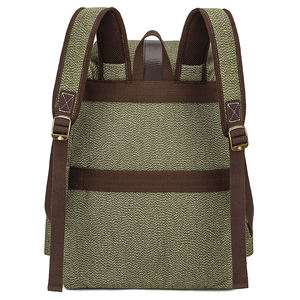 Poivre <span class=keywords><strong>sel</strong></span> toile peau de vache cordon sac à bandoulière décontracté sac à dos pour ordinateur portable voyage en plein air sacs à dos pour hommes - Product Image 2