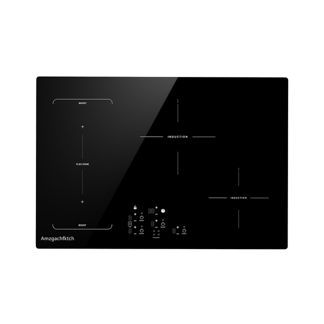 30 Inch Induction Cooktop - 4 Burner Built-In Electric Stove with Bridge-SYNC, Booster, Timer & Child Lock | 9000W Black Glass
