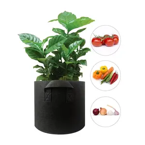 Cina produttore frutta fungo patata fragola piantare giardino rotondo tessuto feltro vaso non tessuto grow bags