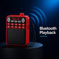 Radio FM Digital Transistor Mini Portabel dengan Layar, Senter, Baterai Isi Ulang 1500mAh, Suara Keras, Konstruksi Plastik untuk Luar Ruangan
