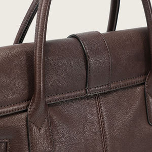2025 di tendenza di lusso in vera pelle borse Tote per le donne marche famose <span class=keywords><strong>Vintage</strong></span> serratura da <span class=keywords><strong>donna</strong></span> valigetta resistente cerniera tinta unita - Product Image 4