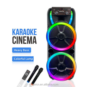 DR-1506 Nuevo Altavoz Portátil para Fiestas con Luces LED, Micrófono Inalámbrico, <span class=keywords><strong>Karaoke</strong></span>, Altavoces Grandes para Exteriores - Product Image 1
