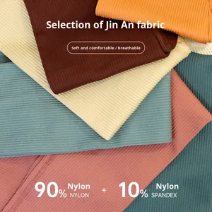 Cao eo thoáng khí liền mạch yoga quần với đàn hồi eo đóng cửa đào Butt Tummy kiểm soát mô hình rắn - Product Image 3