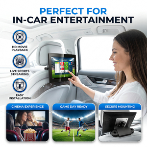 Reproductor <span class=keywords><strong>de</strong></span> Publicidad LCD Táctil <span class=keywords><strong>de</strong></span> 10 Pulgadas con Ranura para Tarjeta SIM 4G LTE, Señalización Digital con Texto Animado para Promoción Interior <span class=keywords><strong>de</strong></span> Taxis y Autobuses - Product Image 1