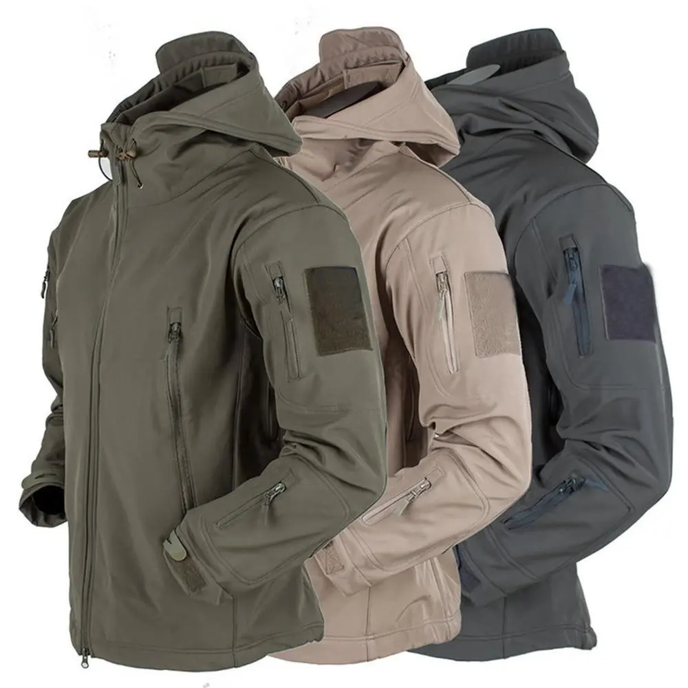 Custom high quality mens windbreaker reflective rain waterproof warm winter delivery softshell jackets