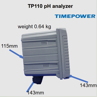 Testeur de pH de l'eau TIMEPOWER TP110 avec plage de pH, conservation des données après coupure de courant, plus de 10 ans de durée de vie, transmission à distance anti-interférences