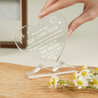Décoration en briques acryliques en forme de puzzle d'amour, impression UV, haute transparence, design épaissi, cadeau personnalisé pour les couples et les meilleurs amis