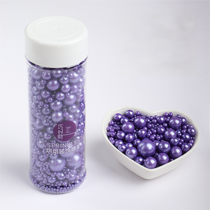 Chispas de Azúcar Púrpura Brillantes con Perlas para Pasteles, Galletas, Macarons, Golosinas, Decoración de Postres para Bodas, Cumpleaños y Festividades - Product Image 6