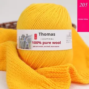 Fil à tricoter en <span class=keywords><strong>laine</strong></span> 100% pure, teint, anti-boulochage, de gros calibre, pour manteaux, écharpes, projets DIY, enfants et bébés, vente en gros - Product Image 6