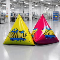 Bouées triangulaires gonflables personnalisées imperméables, couleur personnalisée, bouée gonflable publicitaire pour événements et activités