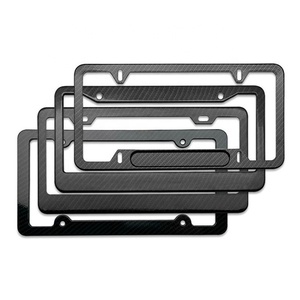 Khung Biển Số Xe Bằng Sợi Carbon/Giá Đỡ Hai Lỗ/Bốn Lỗ - Product Image 1