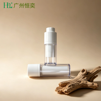 Flacon pompe airless rotatif personnalisé en plastique vide pour cosmétiques, lotions et fonds de teint, 15ml, 30ml, 50ml
