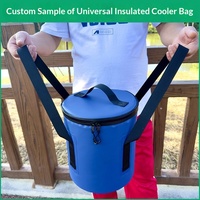 Sac isotherme cylindrique personnalisé grande capacité, sac à glace rond isolé, sac à dos isotherme étanche OEM ODM pour le camping