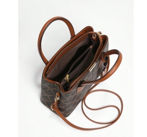 Zapatos y Bolsos Unisex de Lujo, Cuero Genuino, Marca 5000 Estilos, Marrón, Alta Calidad, Logotipo Famoso, Cierre de Cremallera con Perlas, Dos Asas - Product Image 6