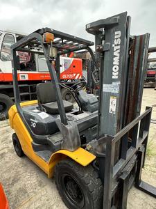 <b>Used</b> Komatsu FD30 FD50 3 Ton Japanese Diesel Forklift 2018 4500mm Lifting Height 4WD Solid Tire 6 Months Warranty Certified Sale - Product Image 4
