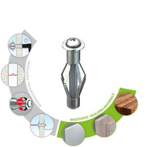 Tapón de pared de cavidad metálica TOX Acrobat M5x37 mm paquete pequeño - Product Image 4