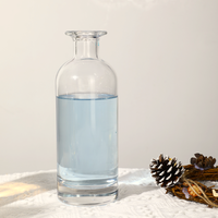 Prix d'usine 90ml 150ml Bouteille diffuseur personnalisée en verre Bouteille diffuseur à roseaux pour la maison avec joint en liège Bouteille en verre pour aromathérapie et parfum