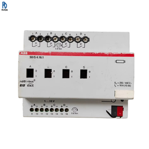 Module d'automatisation domestique intelligent KNX SD/S 4.1, 4 canaux, variateur de lampe fluorescente 1-10V, montage sur rail DIN, résidentiel, bâtiment commercial - Product Image 1
