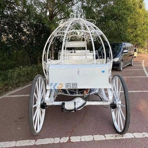 Carruaje de caballos eléctrico de lujo de alta calidad OEM para hacer turismo, boda de calabaza de Cenicienta o eventos reales - Product Image 2