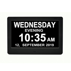 Horloge de bureau numérique avec affichage vidéo AVI MP3 de 7 pouces, fonction d'assombrissement automatique nocturne, ODM/OEM direct usine - Product Image 6