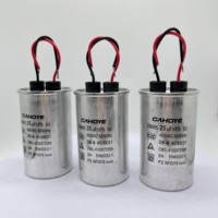 Condensateur de compresseur Hongye CBB65 pour climatiseur et déshumidificateur 2uf-100uf (2F-100F) 300VAC-450VAC Boîtier en aluminium