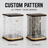 Vente en gros d'usine, personnalisé, écologique, pour présentoir de bureau en plexiglas, capacité de 150 cigares, humidor en acrylique