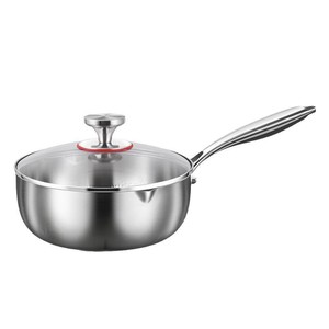 Olla para leche Kengqiang con revestimiento de titanio de 18 cm, olla para sopa antiadherente sin revestimiento, apta para inducción, para cocinar comida para bebés - Product Image 3