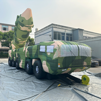 AOYU Promotionnel Personnalisé Festival Événement Gonflable Réservoir Fausse Cible Modèle Missile Véhicule Air Soufflé