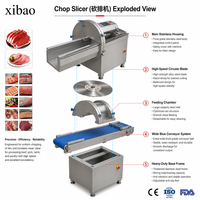 Machine à hacher la viande automatique, hachoir à viande commercial, équipement de transformation de la viande pour le bœuf, le porc, le poulet et le poisson