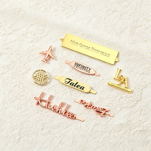 custom metal name tag embossed logo metal <b>label</b> engraved logo metal plate for luggage bag <b>suitcase</b> furniture - Product Image 1
