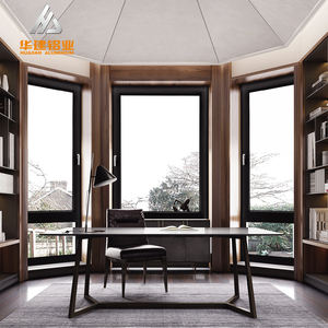 Elegantes ventanas abatibles de aluminio pasivo de alto aislamiento de triple vidrio ventanas de aluminio para casa - Product Image 2