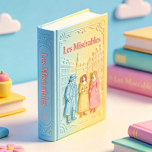 Livre relié personnalisé OEM Les Misérables de Victor Hugo pour adolescents, lecture de <span class=keywords><strong>littérature</strong></span> classique - Product Image 2